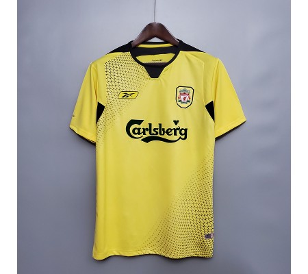 Liverpool 04/05 Away Yellow Soccer Jersey